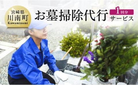 お墓掃除代行サービス 川南町内【1回分】　【お墓参り お手入れ お墓清掃 お手伝い 川南町限定】[D08502]