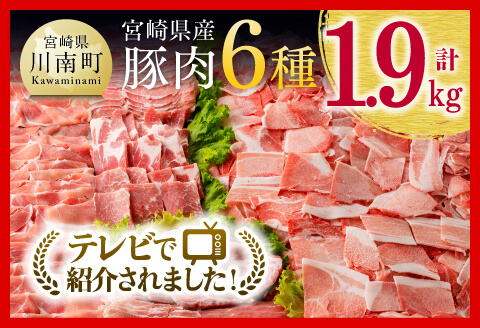 【ヒルナンデスで紹介！】※令和8年2月発送※宮崎県産豚肉６種　1.9kg 豚肉 [C00652r802]