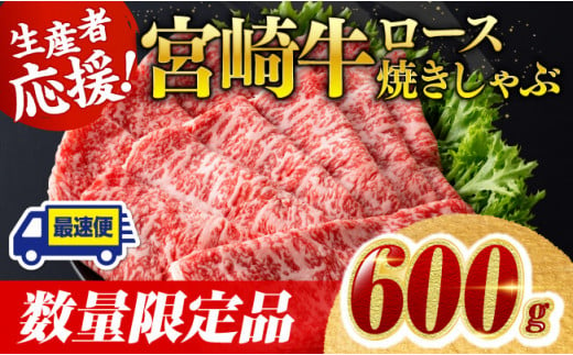 数量限定】宮崎牛ロース焼きしゃぶ600g 牛肉 宮崎牛 [D0606] 今だけ  終了間際マイルが貯まるANAのふるさと納税。操作も簡単！ランキングや寄付上限額シミュレーションもあるからとっても便利。ANAならではの返礼品も充実！！