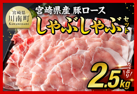 【令和8年2月発送】宮崎県産豚肉ロースしゃぶしゃぶ2.5kg(500g×5) 【肉 豚肉 すき焼き スライス】 [C00661r802]