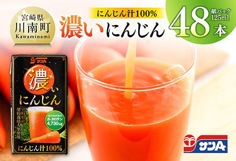 サンA 濃いにんじん (にんじん汁100%) 48本セット【野菜飲料 健康飲料 ドリンク 健康 美容 サンＡ】[C03072]