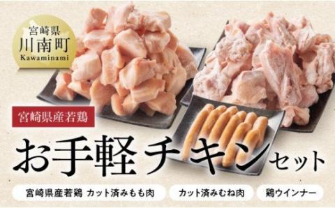 宮崎県産若鶏使用「お手軽チキン3種セット」2.6kg 鶏肉[F6911]