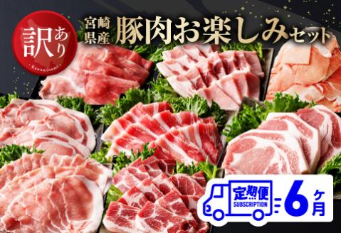 [訳あり定期便]宮崎県産豚肉 お楽しみセット6ヶ月定期便 豚肉[E0683t6]