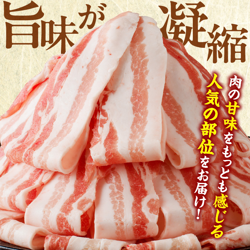 宮崎県産豚バラスライス計1.8kg_T009-0092【肉 豚 豚肉 おかず 国産 人気 ギフト 食品 お肉 しゃぶしゃぶ 贈り物 お土産 送料無料 プレゼント】