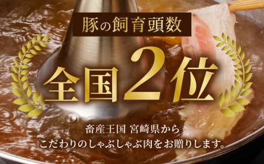 宮崎県産豚バラしゃぶしゃぶ用(計1kg) 肉 豚 豚肉 おかず 国産_T009-0133【人気 ギフト 食品 お肉 おかず 焼肉 贈り物 お土産 送料無料 プレゼント】