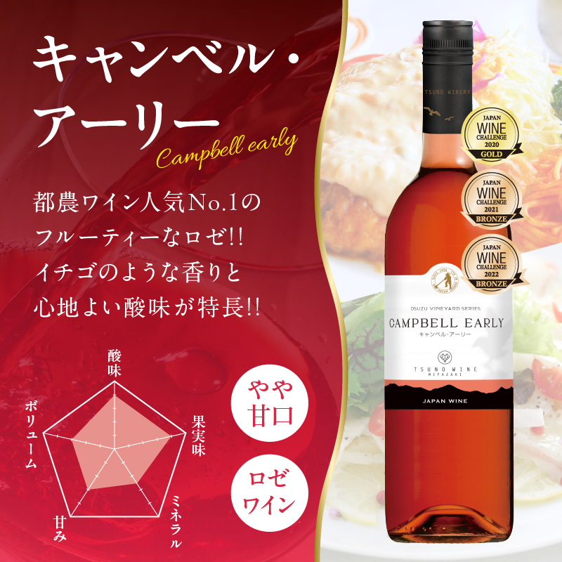 ＼年内発送!!／都農ワインセレクトセット(合計3本)_T014-001-N【 酒 飲料 アルコール 国産 人気 ギフト 食品 お酒 飲み比べ BBQ お土産 贈り物 送料無料 プレゼント】