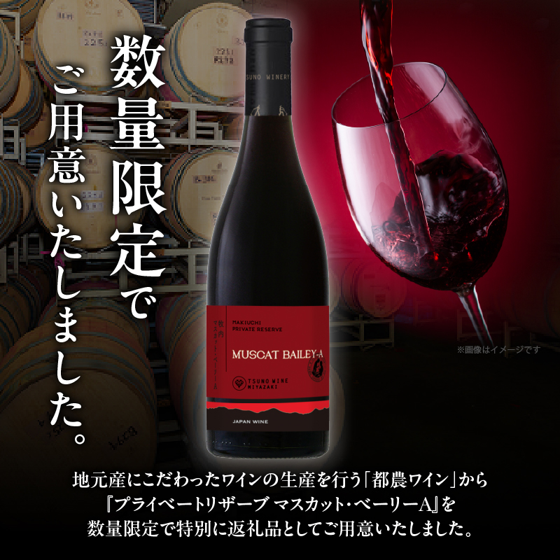 【数量限定】プライベートリザーブ マスカット・ベーリーA (計1本) _T014-027【酒 飲料 アルコール 国産 人気 ギフト 飲料 食品 お酒 お土産 限定品 贈り物 送料無料 プレゼント】