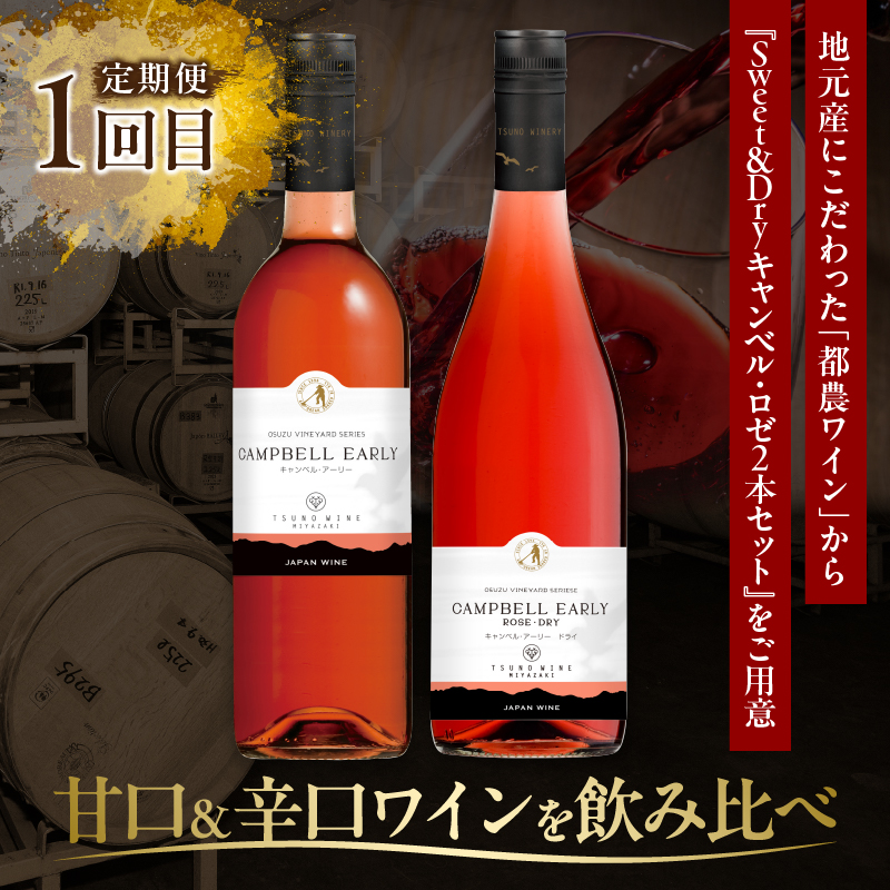 ≪定期便≫＼1か月に2回お届け!!／都農ワイン×ロースステーキ★最強コンビ 肉 牛肉 酒 飲料 国産_T999-0045【肉 牛肉 酒 飲料 国産 人気 ギフト 食品 お肉 焼き肉 BBQ しゃぶしゃぶ お土産 贈り物 送料無料】