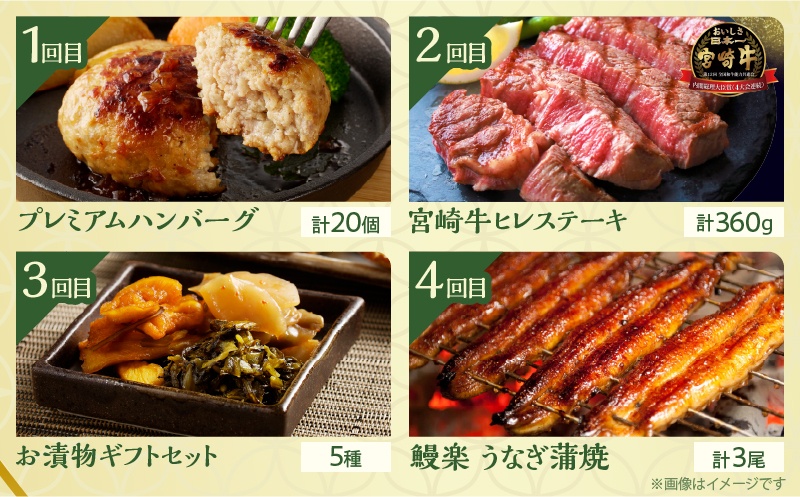 ≪12か月お楽しみ定期便≫都農町定期便(松) _T999-0103【肉 加工品 デザート 国産 人気 ギフト 食品 自家製 簡単調理 贈り物 お土産 送料無料 プレゼント】