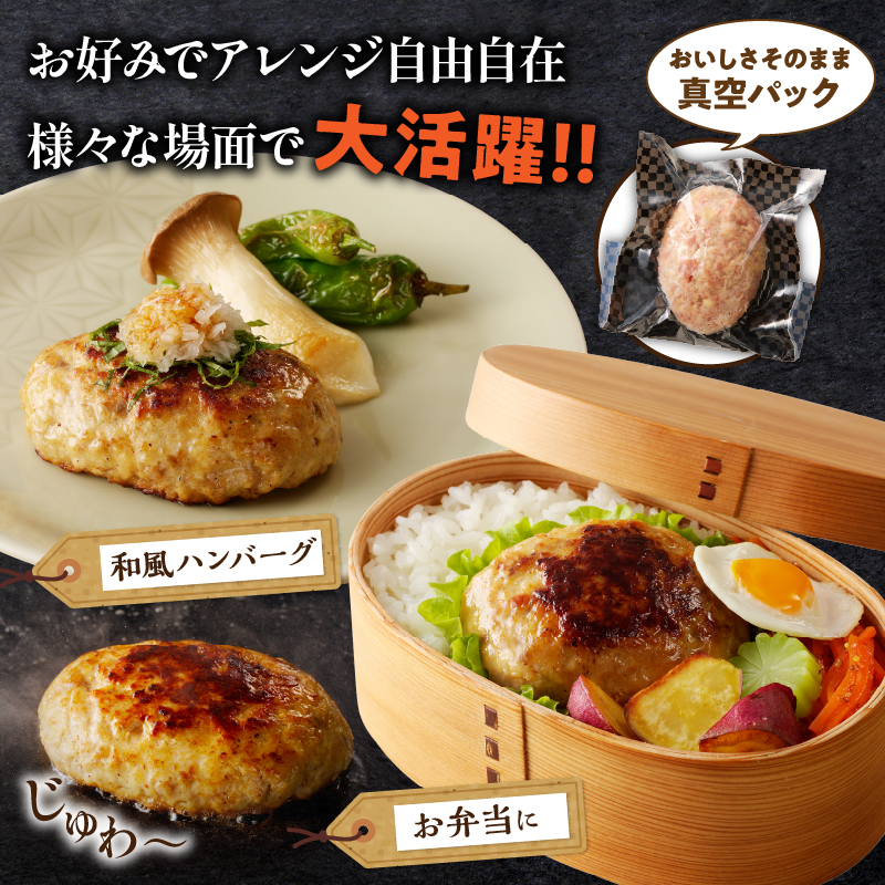 ≪3か月お楽しみ定期便≫宮崎県産豚プレミアムハンバーグ(合計30個) _T001-0171 【肉 豚肉 加工品 国産 人気 ギフト 食品 おかず 自家製 お土産 贈り物 送料無料 プレゼント】