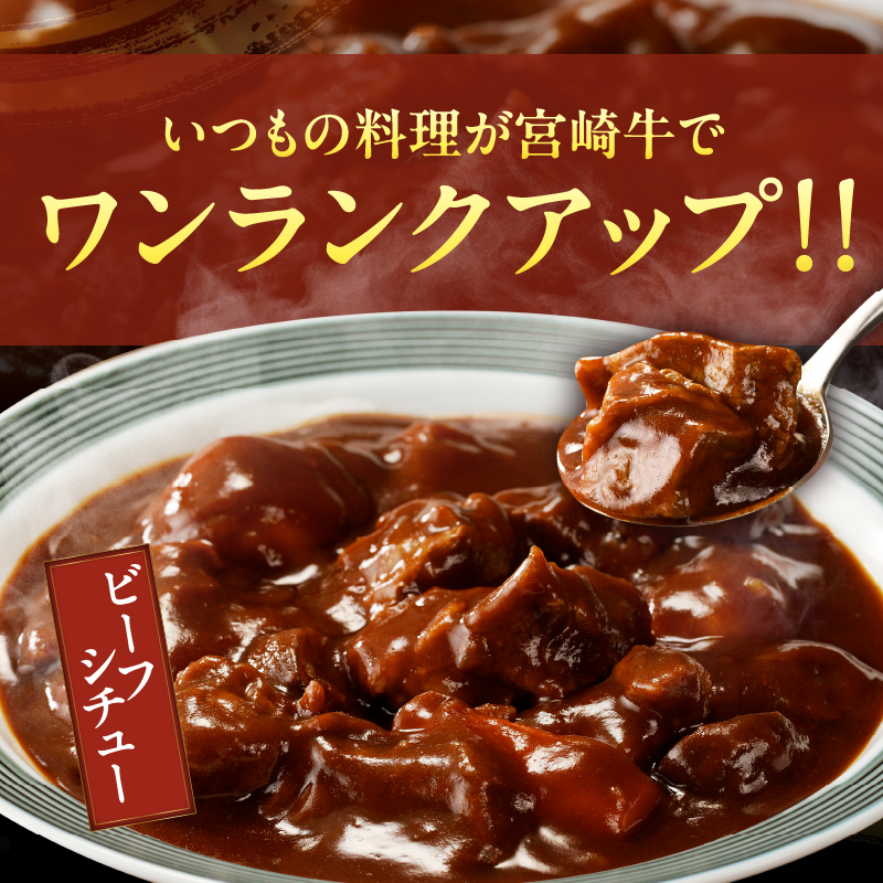 宮崎牛角切り肉(煮込み用)計1kg _T009-0292【肉 牛 牛肉 おかず 国産 人気 ギフト 食品 お肉 おかず 煮込み 贈り物 お土産 送料無料 プレゼント】