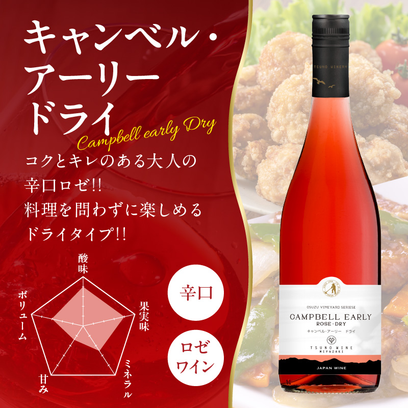 ＼年内発送!!／Sweet＆Dry キャンベル・ロゼ2本セット_T014-002-N【酒 飲料 アルコール 国産 人気 ギフト 食品 お酒 飲み比べ BBQ お土産 贈り物 送料無料 プレゼント】