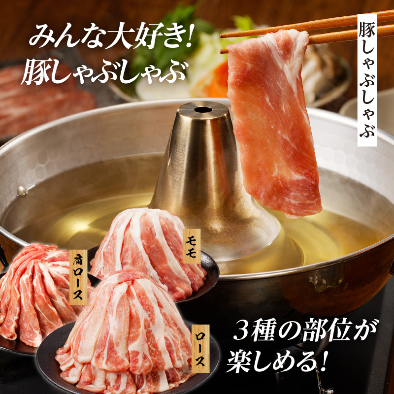 【2週間以内発送】全部小分けシート巻き!!宮崎県産豚しゃぶしゃぶ3種盛りセット合計2.2kg_T041-0052-2W【肉 豚 豚肉 おかず 国産 人気 ギフト 食品 お肉 しゃぶしゃぶ 贈り物 送料無料 プレゼント】