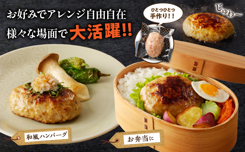 ＼年内発送!!／宮崎県産豚プレミアムハンバーグ(計8個)_T001-0091-N【肉 豚肉 加工品 惣菜 国産 人気 ギフト 食品 おかず 自家製 お土産 贈り物 送料無料 プレゼント】