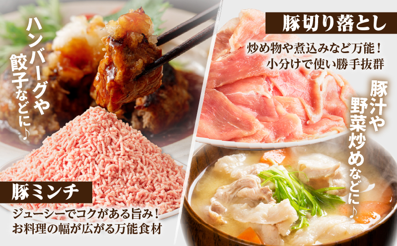 【2週間以内発送】≪宮崎県産≫豚肉6種＼てげスゲーセット／合計3kg 肉 豚 豚肉 おかず 国産_T009-031-2W【人気 ギフト 食品 お肉 しゃぶしゃぶ 贈り物 お土産 送料無料 プレゼント】