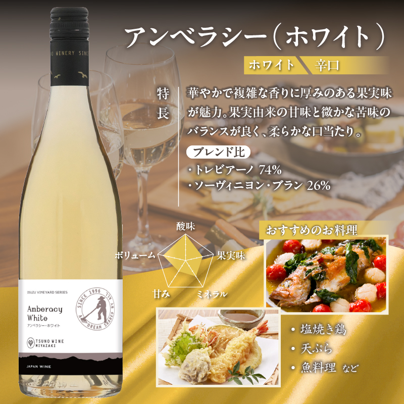 【数量限定】アンベラシー飲み比べ３本セット(レッド・ロゼ・ホワイト)_T014-009【酒 飲料 アルコール 国産 人気 ギフト 食品 お酒 BBQ お土産 限定品 贈り物 送料無料 プレゼント】