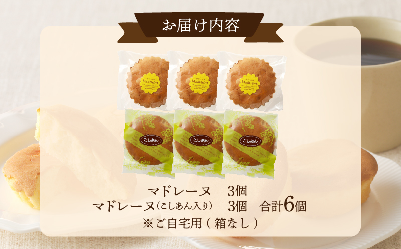 【2週間以内発送】老舗菓子舗のマドレーヌ2種セット「合計6個・個包装」_T035-020【焼き菓子 スイーツ 詰め合わせ 洋菓子人気 ギフト 食品 贈り物 お土産 デザート 加工品 送料無料 プレゼント 】