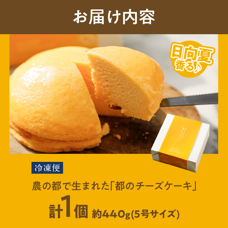 農の都で生まれた「都のチーズケーキ」計1個_T038-009【スイーツ 洋菓子 国産 人気 ギフト 食品 贈り物 お土産 デザート 菓子 加工品 送料無料 プレゼント】