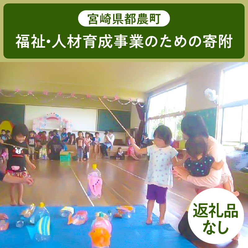 ≪返礼品なし≫宮崎県都農町の福祉・人材育成事業のための寄附【1口 100,000円】_T000-003-12