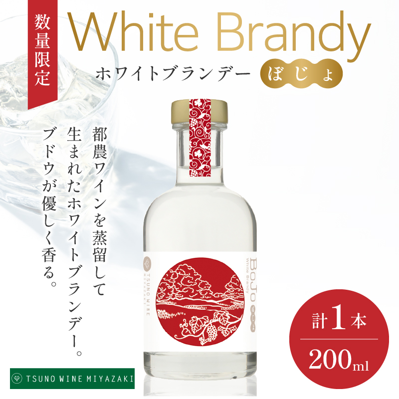 【数量限定】ホワイトブランデーBojo(計1本)_T014-017【人気 ギフト 飲料 食品 お酒 お土産 限定品 贈り物 送料無料 プレゼント 酒 飲料 アルコール 国産】