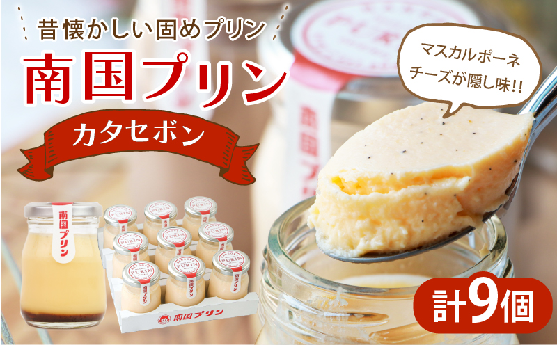 南国プリン「カタセボン(計9個)」_T038-003[スイーツ 洋菓子 国産 人気 ギフト 食品 贈り物 お土産 デザート 菓子 加工品 送料無料 プレゼント]