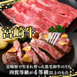 【定期便・6回連続】宮崎牛定期便(ロースステーキ、肩ロースすき焼き、肩焼肉、モモバラすき焼き)A4 A5 牛肉 精肉 お肉 しゃぶしゃぶ スライス 黒毛和牛 BBQ お取り寄せ 国産 冷凍【P-26】【南日本フレッシュフード株式会社(日本ハムマーケティング株式会社)】