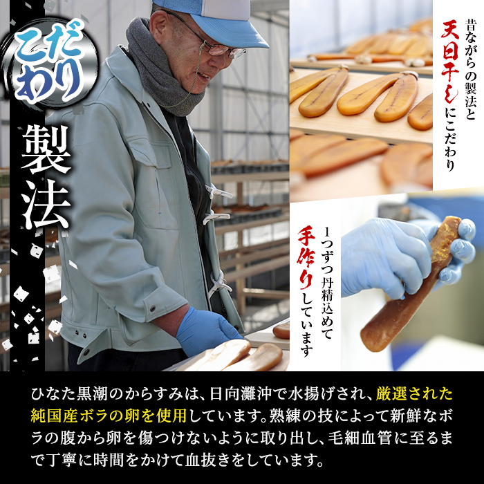 ”ひなた舎”からすみそぼろ(25g) カラスミ 魚卵 珍味 常温 保存 おつまみ ボラ ふるさと納税 【B-19】【合同会社SA・Te黒潮】