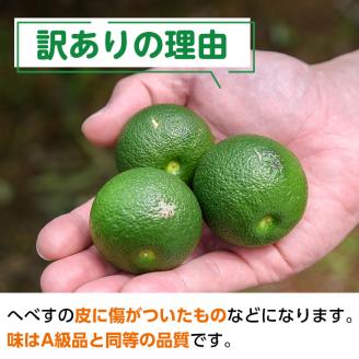 ＜先行予約受付中！2026年6～7月の間に発送予定＞期間限定！訳あり！門川町産へべす(2kg)柑橘 果汁 国産 特産品 宮崎県 門川町【AM-2】【川崎農園】