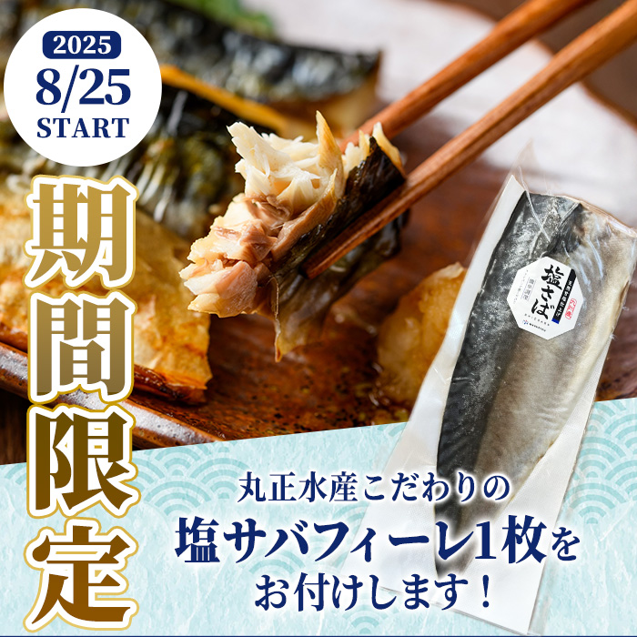 期間限定 塩サバフィーレ1枚付き！骨取り 肉厚 さば切身(40切れ) 骨とり サバ切身 小分け 切り身 鯖 さば 塩サバ 塩鯖 骨なし 骨取り済 カット済 塩焼き 簡単 フライ 魚 海鮮 冷凍 お弁当 おかず 【AW-47】【丸正水産】