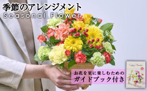 季節のお楽しみフラワーアレンジメント(生花：Sサイズ)生花 花 花束 植物 贈り物 インテリア【FM-2】【フラワーショップまつだ】