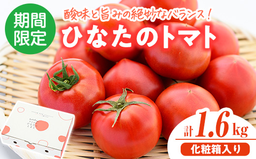 ＜先行予約受付中！2026年2月から5月の間に発送予定＞門川ひなたのトマト(800g×2箱) 高糖度 トマト フルーツトマト 野菜 旬野菜 冷蔵 門川町産 宮崎県 門川町 【TM-02】【宮崎県農業協同組合日向地区本部(門川選果場)】