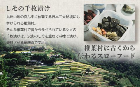 【秘境の里 椎葉のお漬物】しその千枚漬け 50g【しその香りたっぷりの椎葉の伝統食】