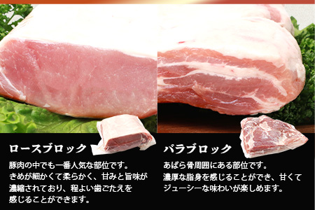 宮崎県産 THE HOUBOQ 豚肉4種のブロックミックスセット 4Kg≪ロース・バラ・モモ・ウデ≫（ブロック肉の食べ比べセット）［宮崎県 椎葉村 国産 国産豚 ぶた 豚 ポーク 豚肉 にく おにく 肉 お肉 ブロック肉 食べ比べ セット やきにく 焼肉 バーベキュー BBQ 便利 料理 多用途 重宝 冷凍 日本三大秘境］【HB-125】