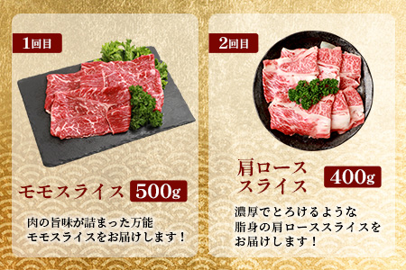 【定期便3回】総重量 1,900g 牛肉 椎葉牛の スライス肉 ＆ 切り落とし肉 お試し定期便 ３ヶ月 ３ヵ月 焼肉 焼き肉 すきやき すき焼き しゃぶしゃぶ TK-100
