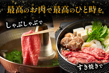 【A5ランク】 椎葉牛 すき焼き 2種 食べ比べ 肩ロース210g・牛もも210g 計420g すき焼き しゃぶしゃぶ | ふるさと納税 すき焼き しゃぶしゃぶ 肉 牛肉 高級肉 黒毛和牛 国産 モモ 肩ロース 宮崎県 椎葉村 人気 送料無料 | TK-110