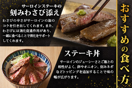 宮崎県産 椎葉牛 サーロインステーキ 200ｇ×2枚 計400g TK-84 [宮崎県 椎葉村 牛肉 牛 肉 お肉 人気 おすすめ 和牛 黒毛和牛]