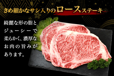 宮崎牛ロースステーキ 400g（200g×2枚） お試しステーキソース付き TK-98 [宮崎県 椎葉村 和牛 黒毛和牛 牛肉 牛 肉 お肉 精肉 人気 おすすめ]