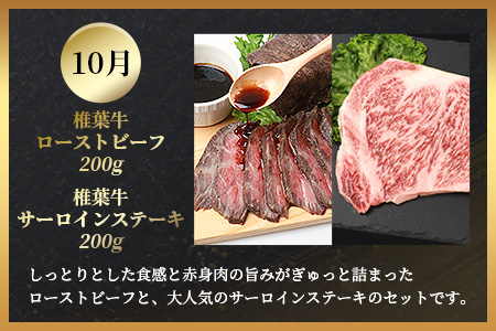 【定期便4回】総重量2.4kg！椎葉牛 大自然の中で味わう焼肉・BBQ定期便≪焼き肉・ステーキ・切り落とし・ローストビーフ≫【A5等級指定 黒毛和牛】A5ランク a5 A5【日本三大秘境 椎葉村 育ちの黒毛和牛】