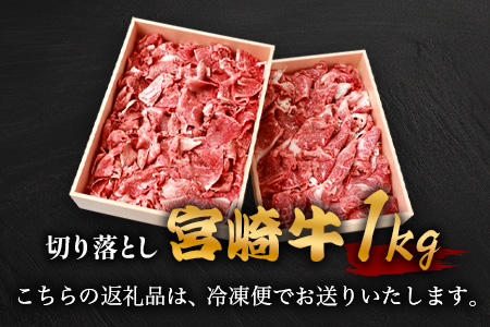 宮崎牛 切り落とし 1kg TK-93 [宮崎県 椎葉牛 和牛 黒毛和牛 牛肉 牛 肉 お肉 精肉 切り落とし 人気 おすすめ]