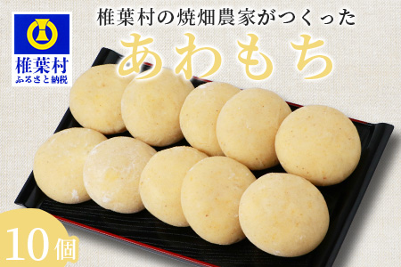 焼畑農家がつくった あわもち 10個【日本三大秘境の地「椎葉村」からお届け】送料無料 宮崎県 宮崎 椎葉村 椎葉 餅 あわ 粟 あわもち あわ餅 粟もち 粟餅 雑穀 もち モチ セット 焼き餅 焼餅 正月 お祝い 祝い 美味しい うまい やきもち もち米 焼きもち【YS-47】