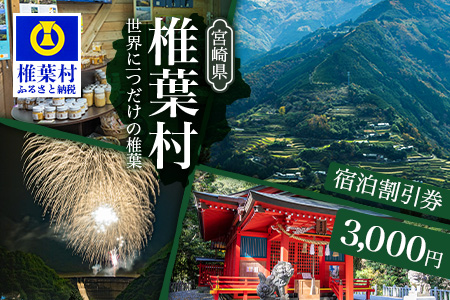 椎葉村共通宿泊割引券　3,000円分 [KK-50]