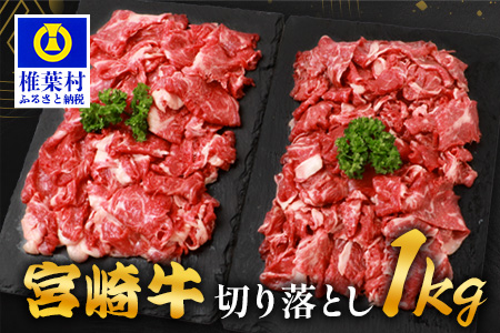 宮崎牛 切り落とし 1kg TK-93 [宮崎県 椎葉牛 和牛 黒毛和牛 牛肉 牛 肉 お肉 精肉 切り落とし 人気 おすすめ]