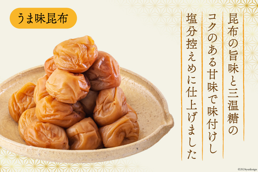 梅 南高梅 美郷梅使用 梅干し 昆布 シソ 風味 セット 3L サイズ 200g ×2 [農林産物直売所 美郷ノ蔵 宮崎県 美郷町 31ab0111] うめ ウメ 個包装 詰め合わせ