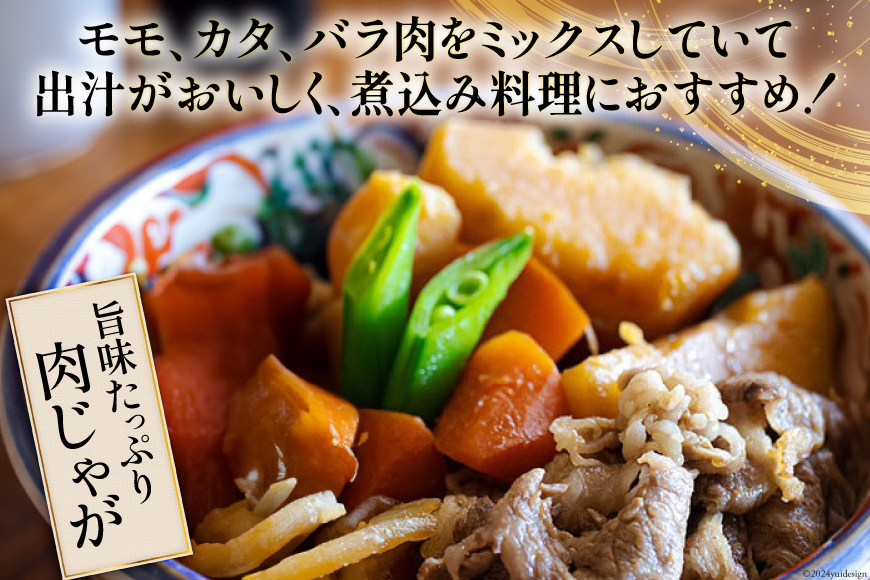 宮崎県産 黒毛和牛 切り落とし 300g×2 計600g [日本ハムマーケティング 宮崎県 美郷町 31bd0013] 小分け モモ カタ バラ ミックス 冷凍 送料無料 国産 牛 肉 切落し 牛丼 肉じゃが しぐれ煮 煮込み 肩 普段使い 母の日 父の日 プレゼント ギフト 贈り物