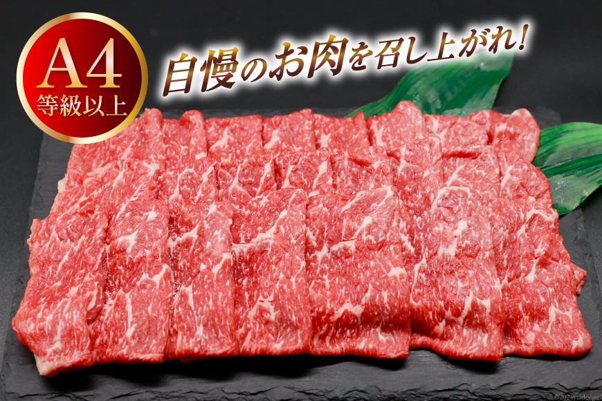【A4等級以上】 肉 牛肉 宮崎牛 モモ赤身 スライス 600g [牛心フードサービス 宮崎県 美郷町 31bm0043] 冷凍 ブランド牛 赤身 もも モモ もも赤身