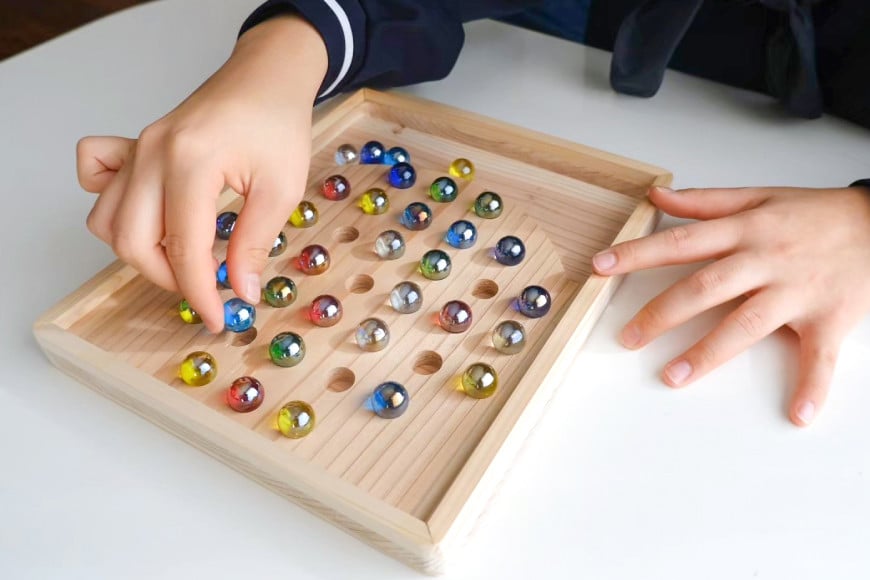 みさとゲーム ぼけない君 もくたまハント [ぼけない君工房 宮崎県 美郷町 31aa0003] ビー玉 ゲーム 木製 木工品 ぼけ防止 脳トレ 遊び 老若男女 認知症 予防 ボケ防止 頭の体操 老化防止 リハビリ 敬老の日