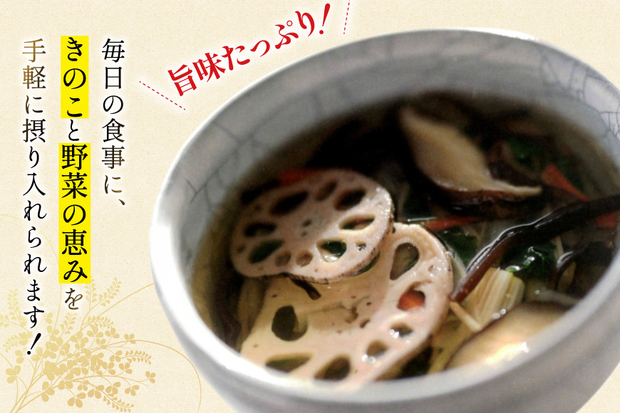 乾燥野菜 セット 毎日おいしい！ 薬膳 きのこミックス 80g [岡田商店 宮崎県 美郷町 31ac0090] 炊き込みご飯 スープ ミックス きのこ 椎茸 しいたけ 人参 にんじん えのき 牛蒡 ごぼう 保存 常備 備蓄