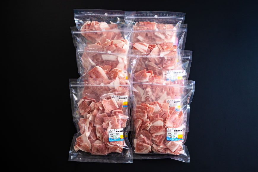 宮崎県産 豚 小間切れ 400g×8袋 計3.2kg [ミヤチク 宮崎県 美郷町 31au0104] パラパラ バラ凍結 小分け 豚肉 冷凍 こま 豚こま ウデ モモ