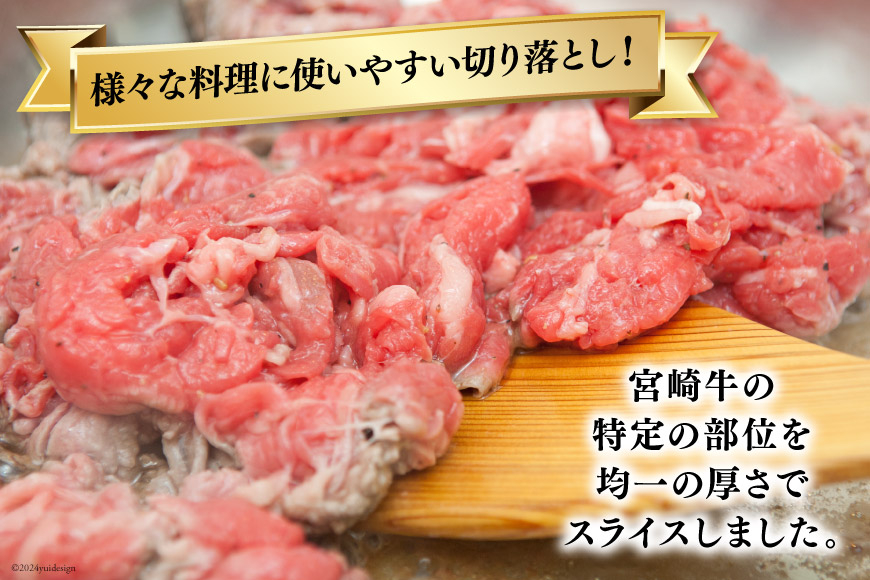 【宮崎牛】 切り落とし 500g×2 計1kg [ローカルブランディング 宮崎県 美郷町 31bb0018] 黒毛 和牛 国産 宮崎 A4 A5等級 牛肉 赤身 焼肉 宮崎県産 冷凍 送料無料 ブランド 牛 肉 霜降り BBQ バーベキュー キャンプ