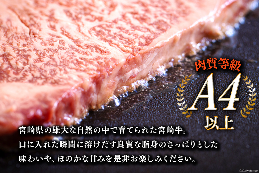 牛肉 ステーキ 宮崎牛 特上 ロースステーキ 300g ×2枚 計 600g[アグリ産業匠泰 宮崎県 美郷町 31be0053] 冷凍 小分け 肉 A4 A5 黒毛和牛 焼肉 焼き肉 BBQ バーベキュー 霜降り